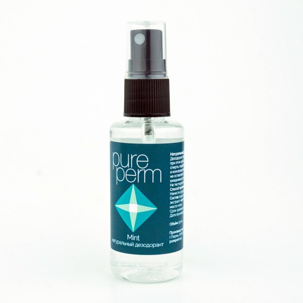 Натуральный дезодорант спрей от пота Pure Perm Mint — изображение 1