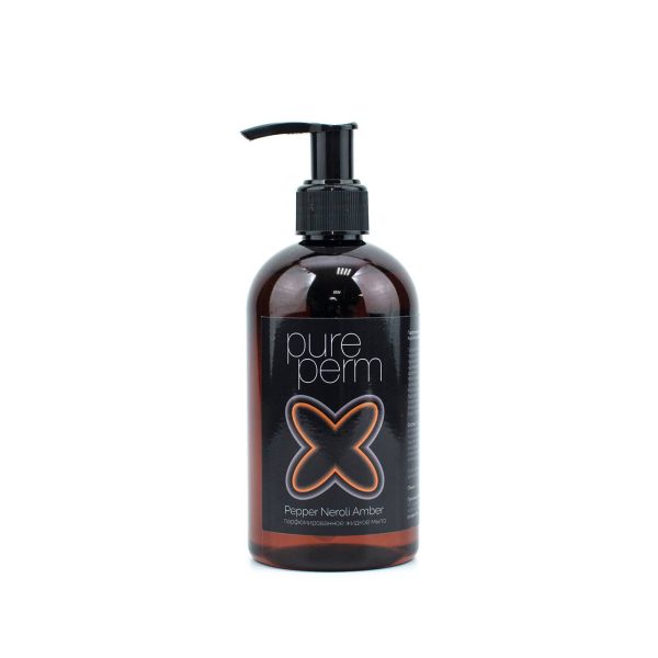 Парфюмированное жидкое мыло с дозатором Pure Perm Pepper Neroli Amber, 300 мл — изображение 1