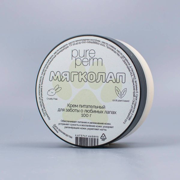 Крем питательный для любимых лап "Мягколап" Pure Perm, 100г — изображение 1
