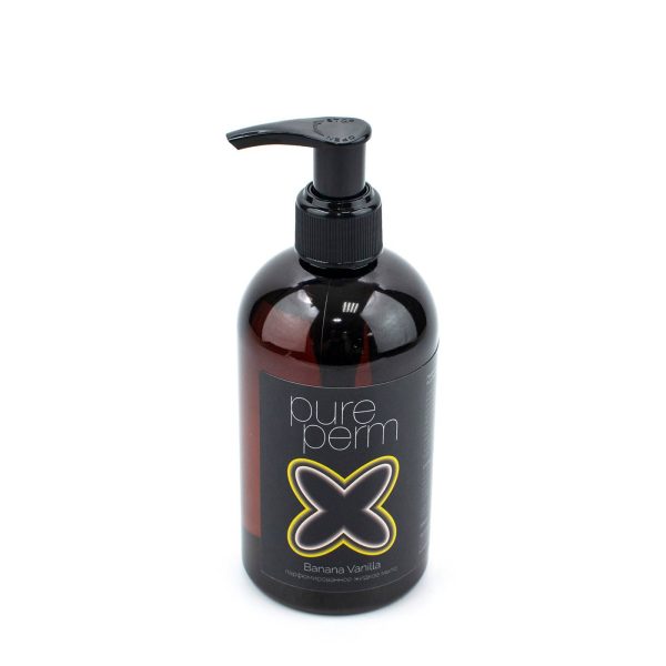 Парфюмированное жидкое мыло с дозатором Pure Perm Banana Vanilla, 300 мл — изображение 2