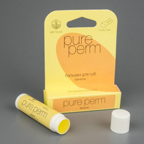 Натуральный бальзам для губ с пчелиным воском Pure Perm Ваниль — изображение 3