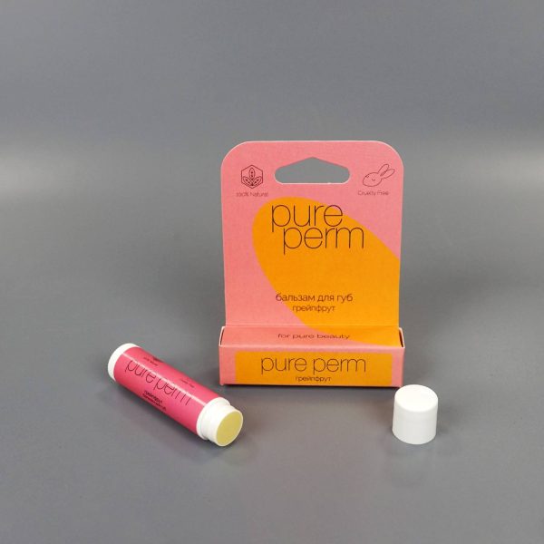 Натуральный бальзам для губ с пчелиным воском Pure Perm Грейпфрут — изображение 3
