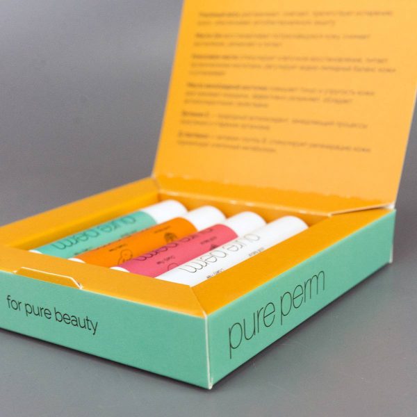 Набор натуральных бальзамов для губ Pure Perm: мята, апельсин, грейпфрут, SOS — изображение 4