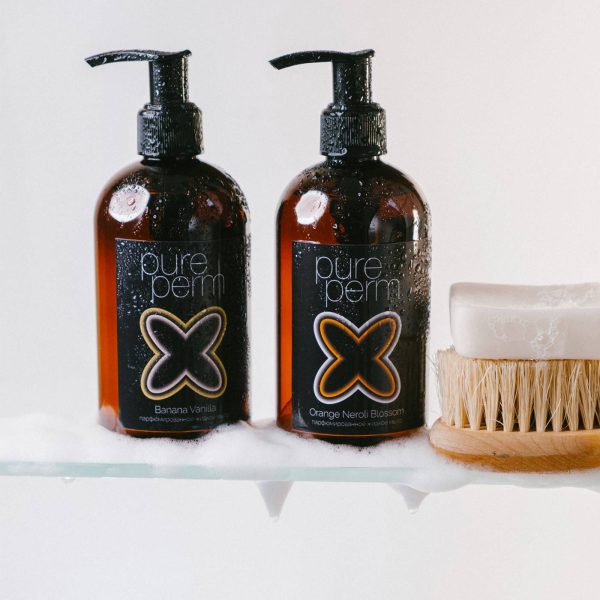 Парфюмированное жидкое мыло с дозатором Pure Perm Banana Vanilla, 300 мл — изображение 5