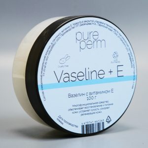 Вазелин косметический с витамином Е и Д-пантенолом, 100г